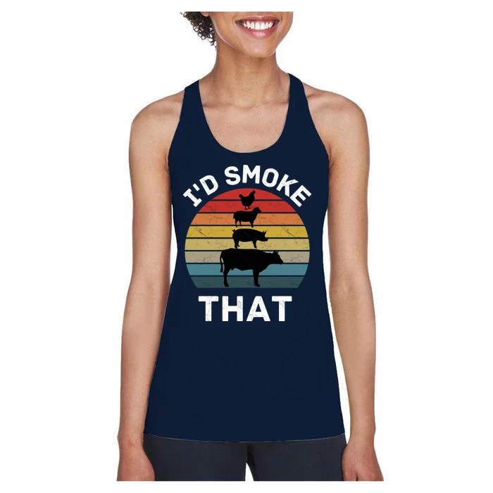 Id Smoke That Women's Racerback Tank