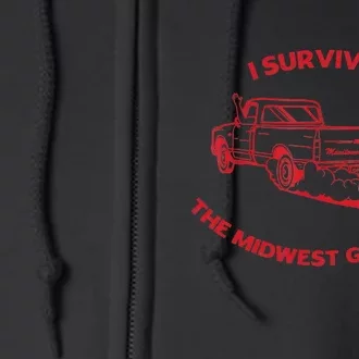 I Survived The Midwest Goodbye Full Zip Hoodie