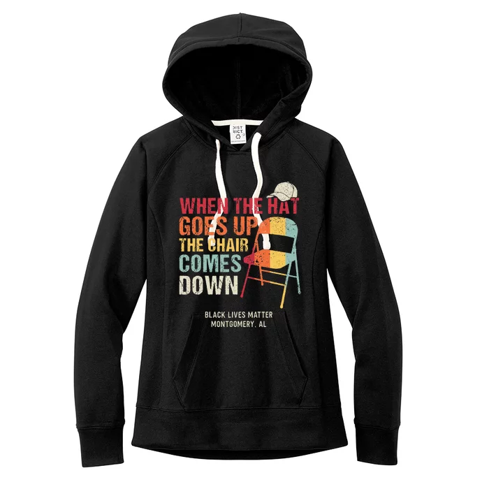 I Survived The Riverboat Brawl Funny Humorous Alabama Retro Women's Fleece Hoodie