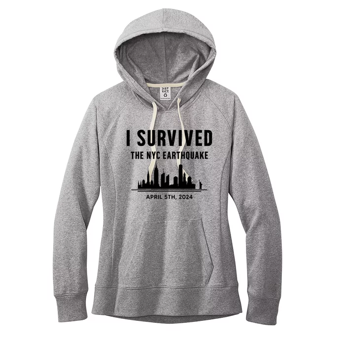 I Survived The Nyc Earthquake 2024 Women's Fleece Hoodie