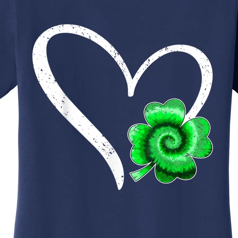 Irish Shamrock Tie Dye Happy St Patricks Day Go Lucky Gift Women's T-Shirt