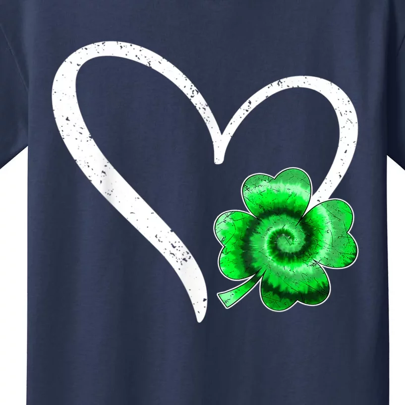 Irish Shamrock Tie Dye Happy St Patricks Day Go Lucky Gift Kids T-Shirt