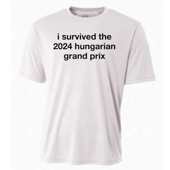 I Survived The 2024 Hungarian Grand Prix Cooling Performance Crew T-Shirt