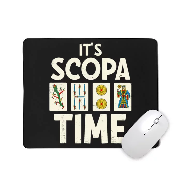 It's Scopa Time Nonna Nonno Italian Cards Game Scopa Player Mousepad