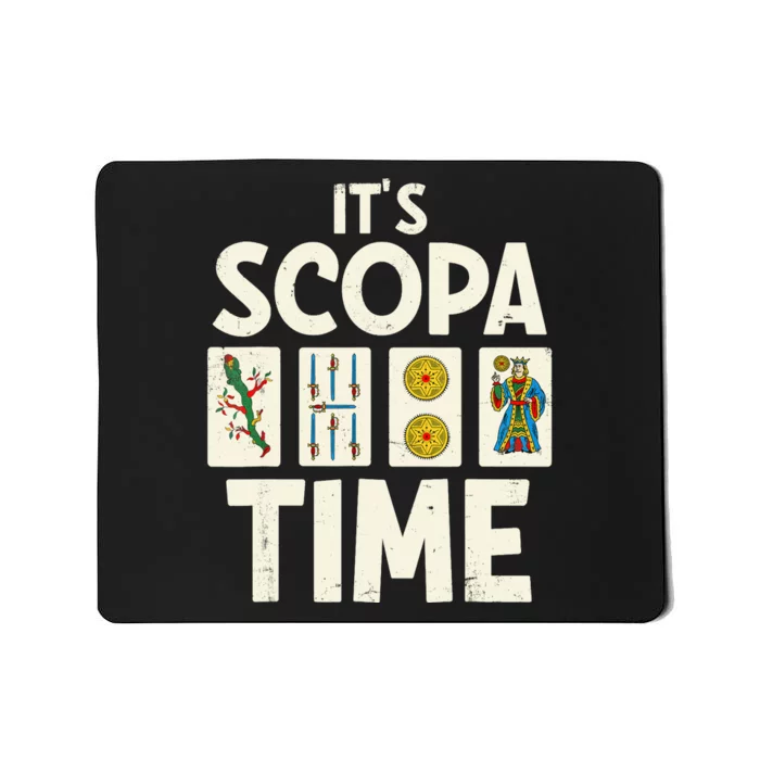 It's Scopa Time Nonna Nonno Italian Cards Game Scopa Player Mousepad