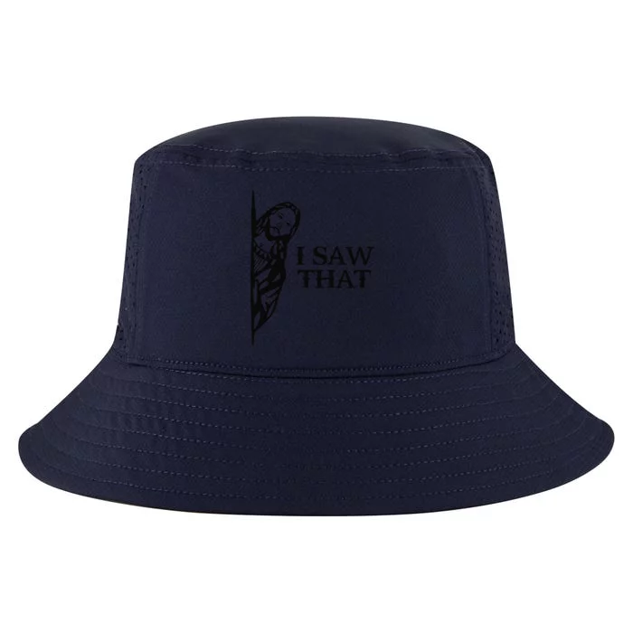 I Saw That Funny Jesus Christian Saying Quote For Cool Comfort Performance Bucket Hat