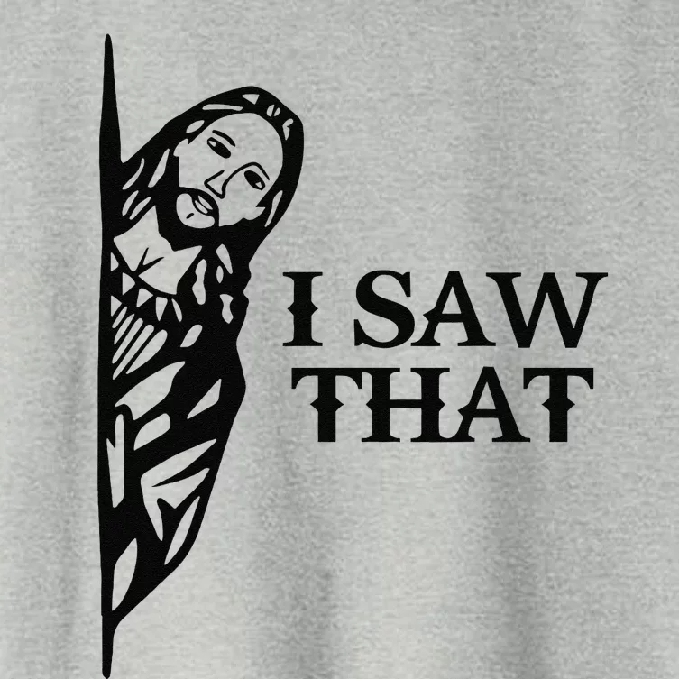 I Saw That Funny Jesus Christian Saying Quote For Women's Crop Top Tee