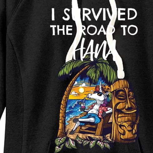 I Survived The Road To Hana Gift Women's Fleece Hoodie