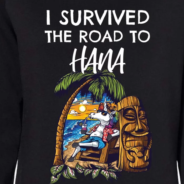 I Survived The Road To Hana Gift Womens California Wash Sweatshirt