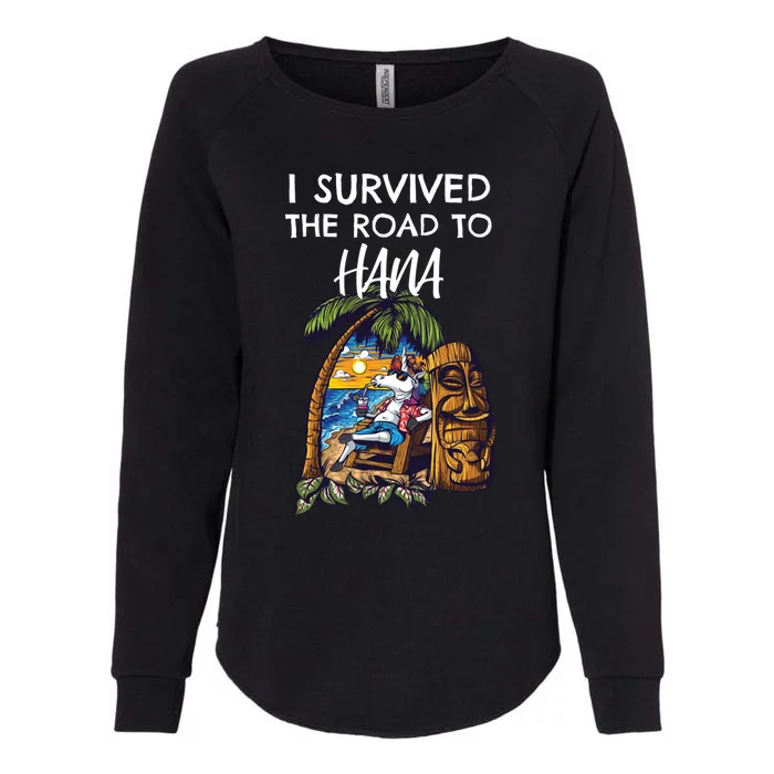 I Survived The Road To Hana Gift Womens California Wash Sweatshirt