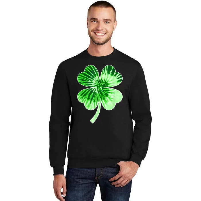 Irish Shamrock Tie Dye Happy St PatrickS Day Go Lucky Sweatshirt