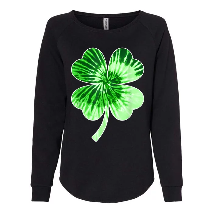 Irish Shamrock Tie Dye Happy St PatrickS Day Go Lucky Womens California Wash Sweatshirt