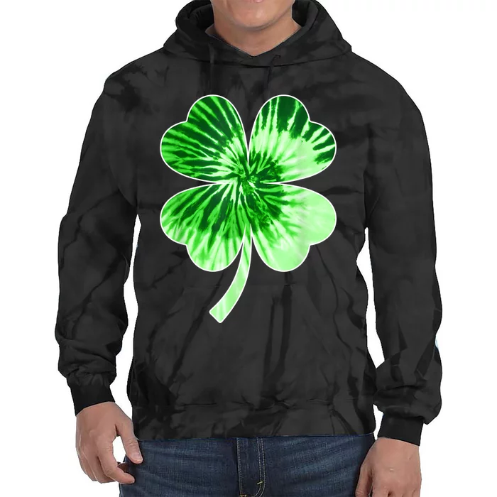 Irish Shamrock Tie Dye Happy St PatrickS Day Go Lucky Tie Dye Hoodie