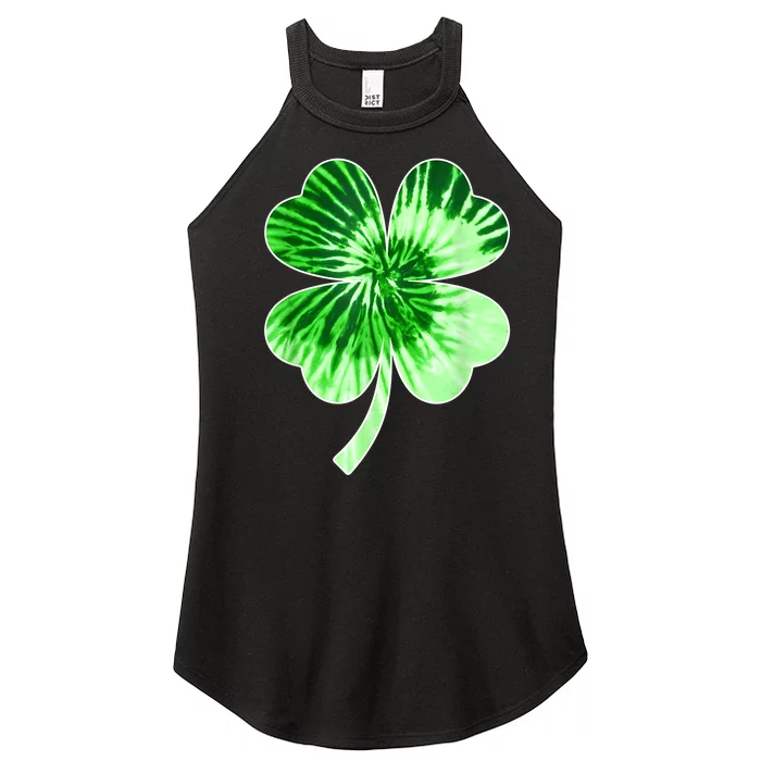 Irish Shamrock Tie Dye Happy St PatrickS Day Go Lucky Women’s Perfect Tri Rocker Tank