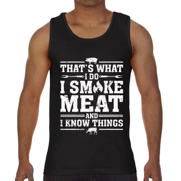 ID Smoke That Funny Meat Bbq Season Smoker & Grilling Comfort Colors® Tank Top