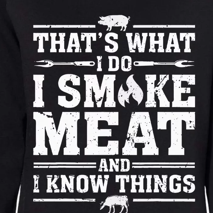 ID Smoke That Funny Meat Bbq Season Smoker & Grilling Womens California Wash Sweatshirt