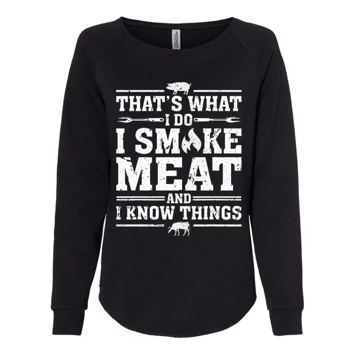 ID Smoke That Funny Meat Bbq Season Smoker & Grilling Womens California Wash Sweatshirt