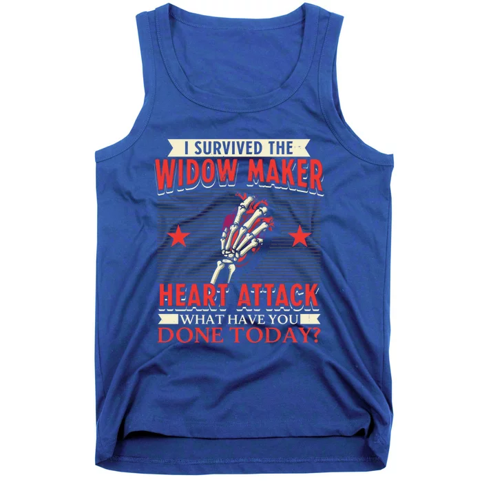 I Survived The Widow Maker Heart Attack Cardiac Arrest Meaningful Gift Tank Top