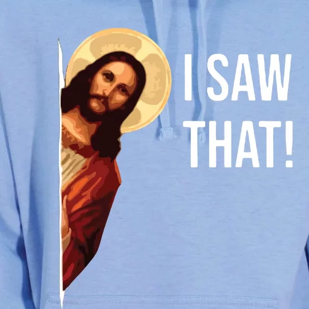 I Saw That Funny Christian Jesus Graphic Unisex Surf Hoodie