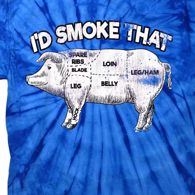 I'd Smoke That Pig Grill Bbq Meat Barbeque Tie-Dye T-Shirt