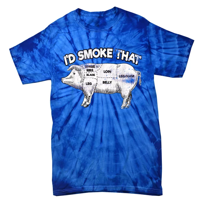 I'd Smoke That Pig Grill Bbq Meat Barbeque Tie-Dye T-Shirt