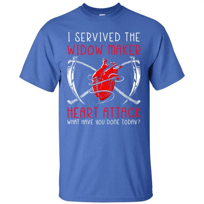 I Survived The Widow Maker Heart Attack Heart Disease Gift Tall T-Shirt