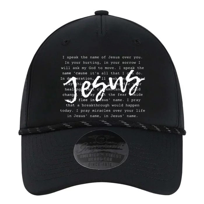 I Speak The Name Of Jesus Vintage Christian Faith Prayer Performance The Dyno Cap