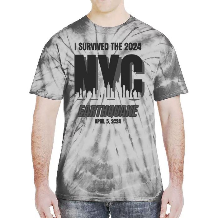 I Survived The 2024 Nyc Earthquake Tie-Dye T-Shirt