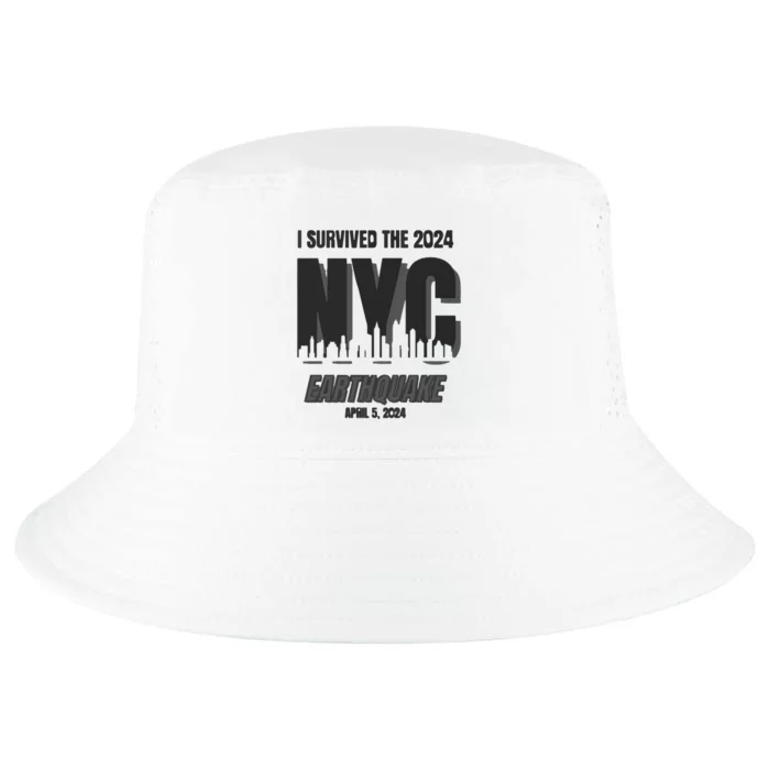 I Survived The 2024 Nyc Earthquake Cool Comfort Performance Bucket Hat