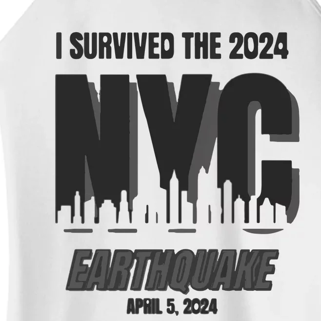 I Survived The 2024 Nyc Earthquake Women’s Perfect Tri Rocker Tank