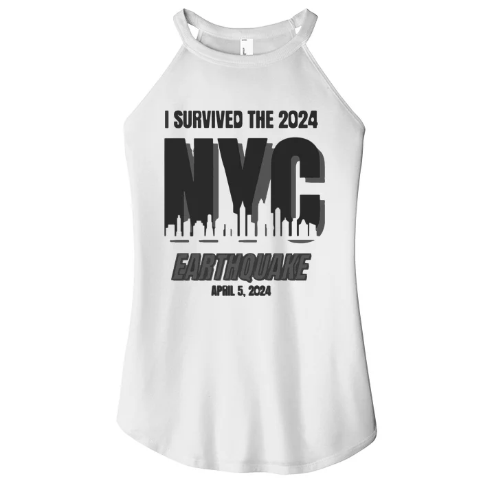 I Survived The 2024 Nyc Earthquake Women’s Perfect Tri Rocker Tank