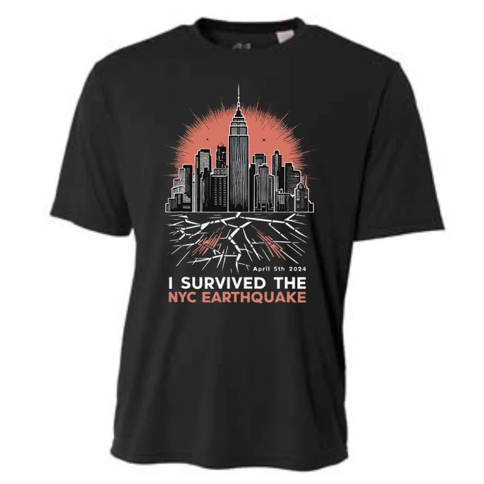 I Survived The Nyc Earthquake Cooling Performance Crew T-Shirt