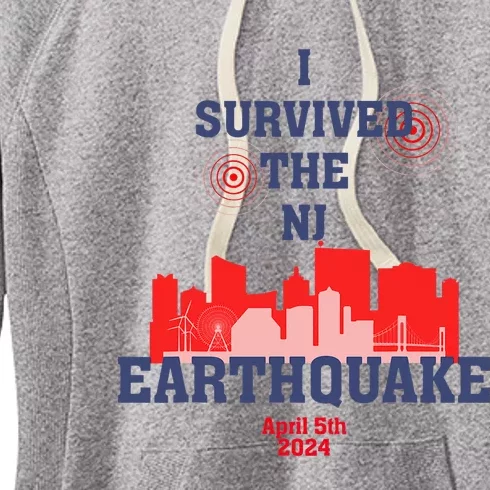 I Survived The Nj Earthquake Women's Fleece Hoodie