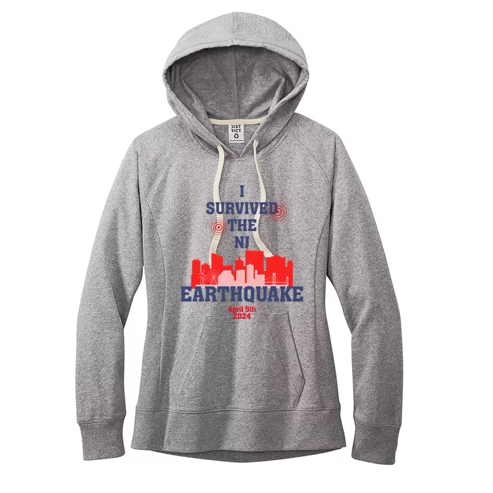 I Survived The Nj Earthquake Women's Fleece Hoodie