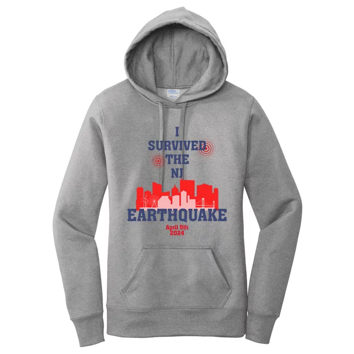 I Survived The Nj Earthquake Women's Pullover Hoodie