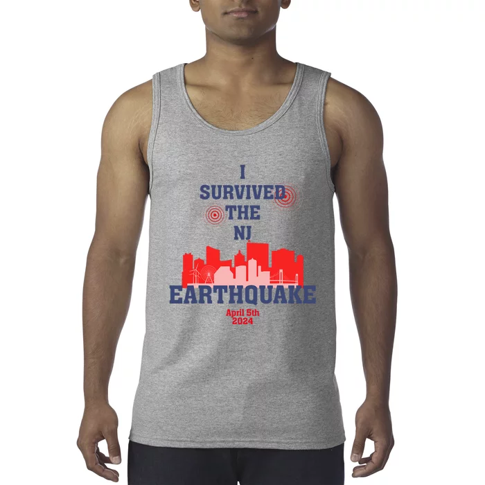 I Survived The Nj Earthquake Tank Top