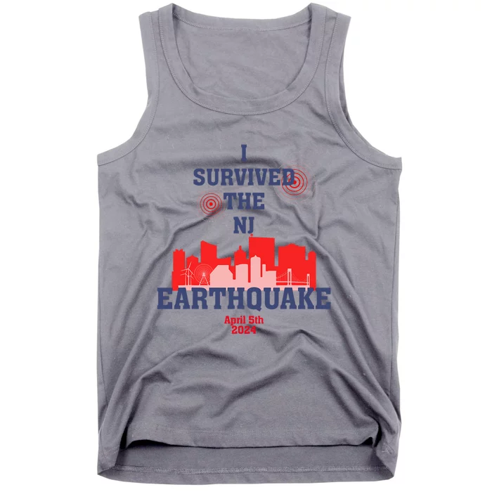 I Survived The Nj Earthquake Tank Top