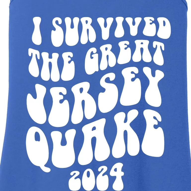 I Survived The New Jersey Earthquake Ladies Essential Tank