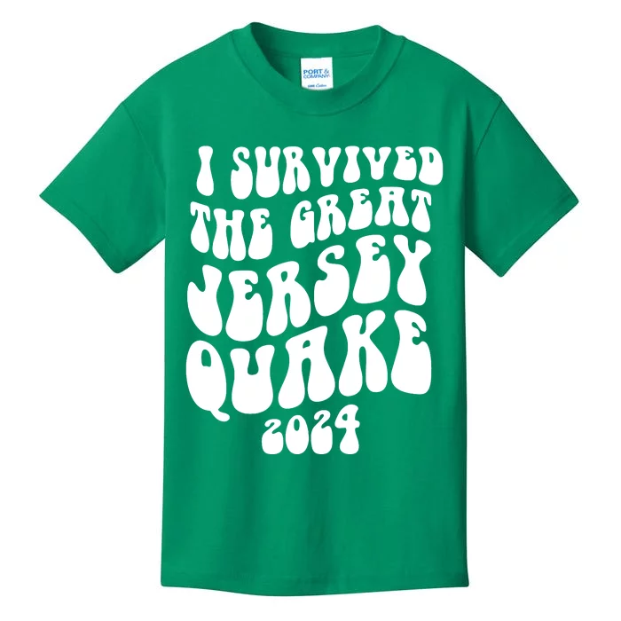 I Survived The New Jersey Earthquake Kids T-Shirt