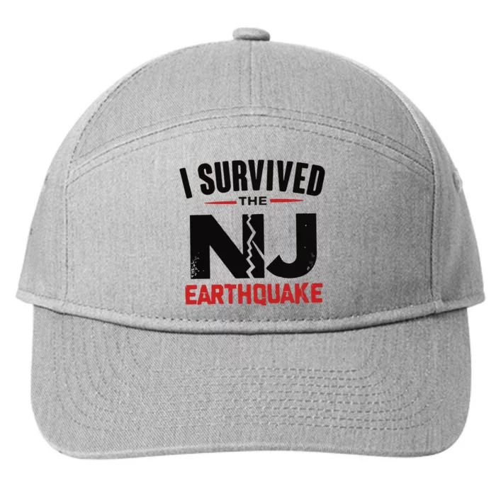 I Survived The New Jersey Earthquake 7-Panel Snapback Hat