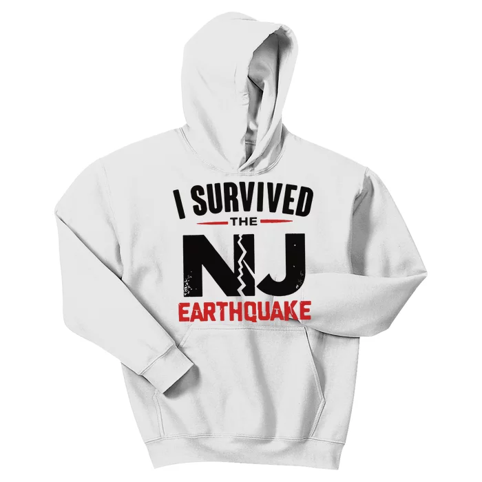 I Survived The New Jersey Earthquake Kids Hoodie