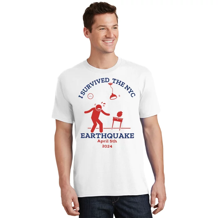 I Survived The Nyc Earthquake Funny April 5th 2024 T-Shirt