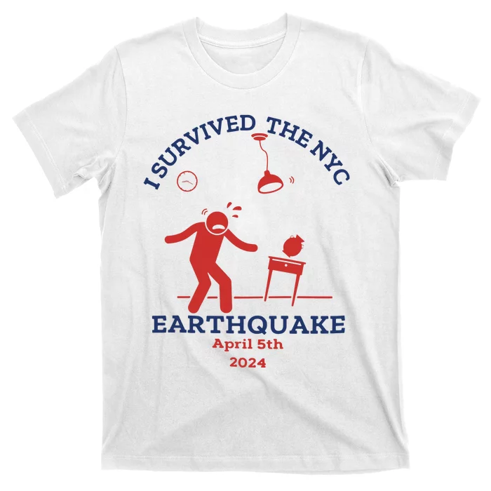 I Survived The Nyc Earthquake Funny April 5th 2024 T-Shirt