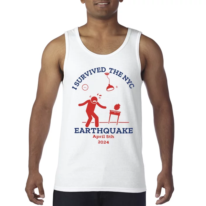 I Survived The Nyc Earthquake Funny April 5th 2024 Tank Top