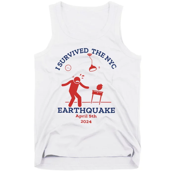 I Survived The Nyc Earthquake Funny April 5th 2024 Tank Top