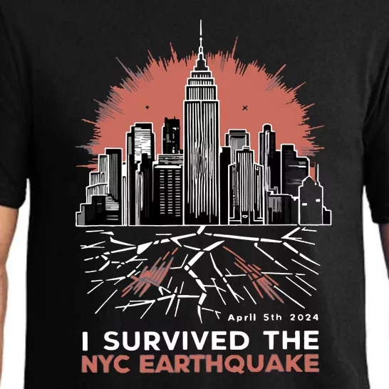 I Survived The Nyc Earthquake Pajama Set