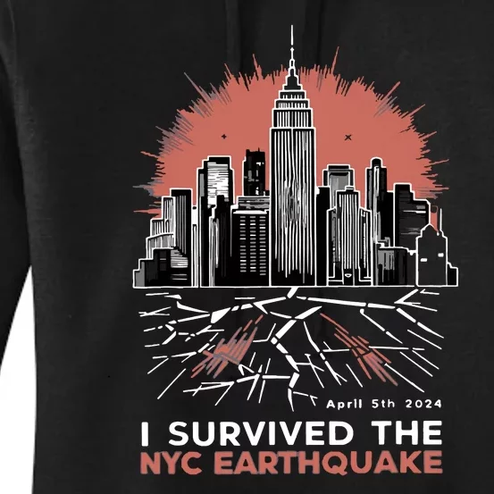 I Survived The Nyc Earthquake Women's Pullover Hoodie