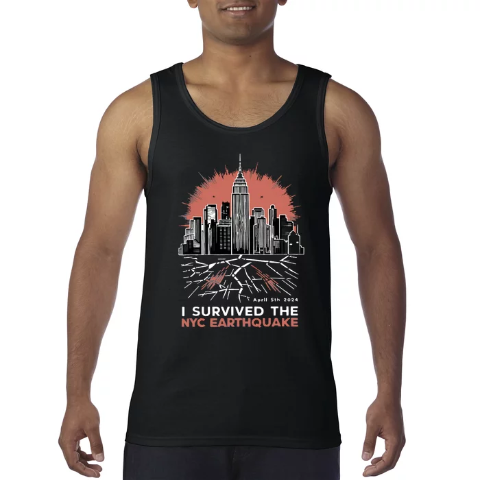 I Survived The Nyc Earthquake Tank Top