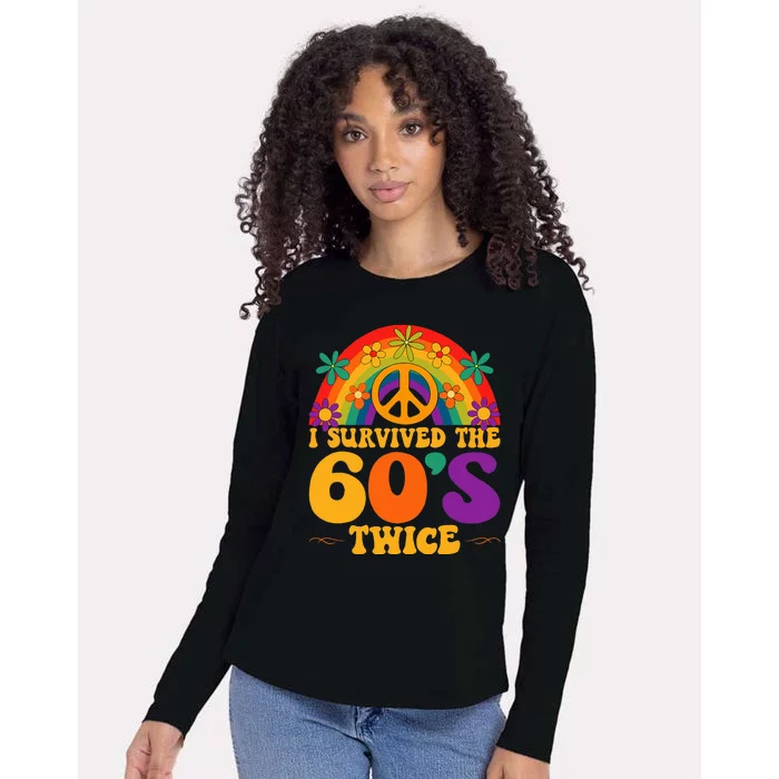 I Survived The 60s Twice Sixties 70th Birthday Womens Cotton Relaxed Long Sleeve T-Shirt