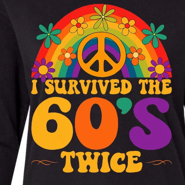 I Survived The 60s Twice Sixties 70th Birthday Womens Cotton Relaxed Long Sleeve T-Shirt